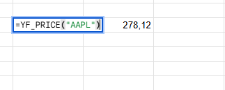 Google Sheets Screenshot